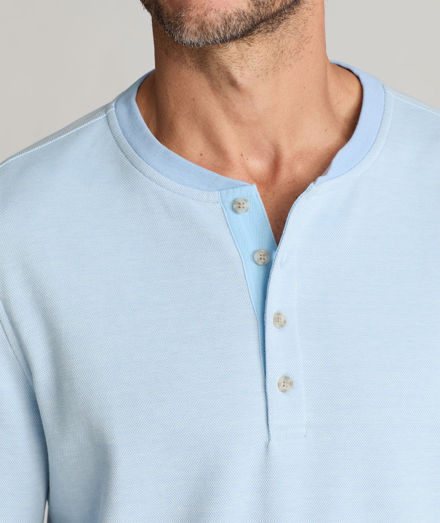 Cotton Pique Henley