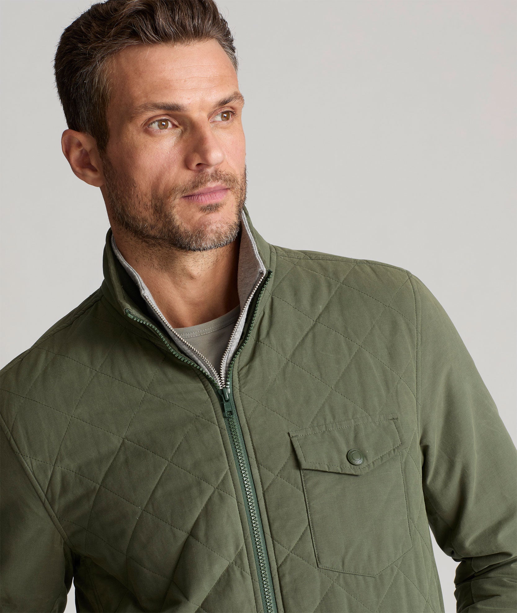 Water-Resistant Quilted City Jacket